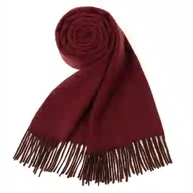 上海故事 秋冬加厚保暖 防寒外出个性缎纹双面拼色 绵羊毛 绒线围巾 女款