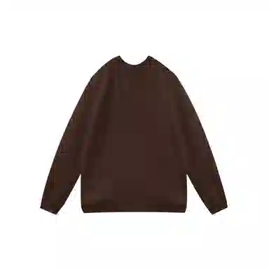 我是大卫 港风宽松慵懒风圆领纯色韩版打底针织衫 男女同款