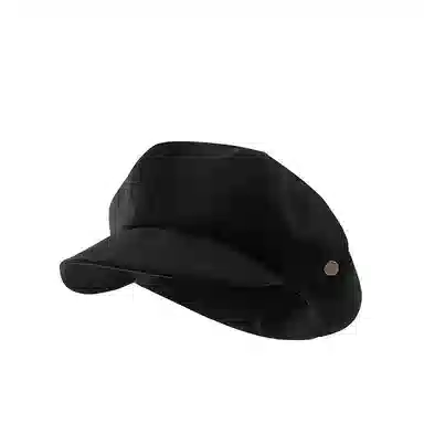 浪莎 时尚英伦复古风八角云朵帽女生秋冬纯色金属标简约百搭短檐贝雷帽 涤纶 贝雷帽 女款