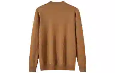 恒源祥 厚款半高领纯色针织毛衣 男款