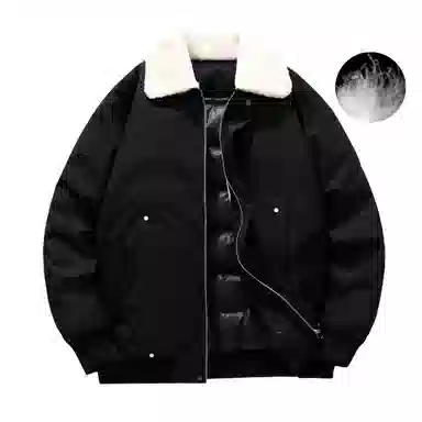 The Simpsons Logo Embroidered Sherpa Collar Down Jacket