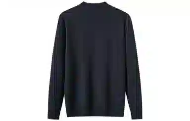 恒源祥 厚款半高领纯色针织毛衣 男款