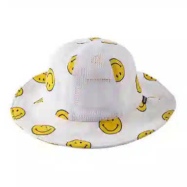 山一丸 婴儿薄款大帽遮阳网眼 棉涤 渔夫帽 儿童款