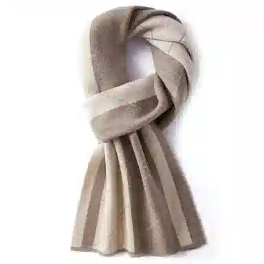 啄木鸟 拼接百搭气质穿搭保暖高档礼盒 羊毛 绒线围巾 女款