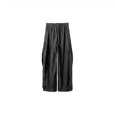 Huànxiàngzhě Original Design Black Wide-Leg Pants