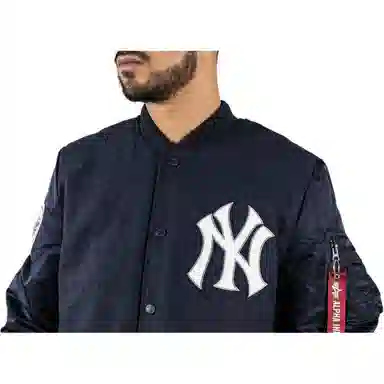 New Era Bomber Jacket Navy