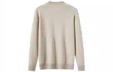 恒源祥 厚款半高领纯色针织毛衣 男款