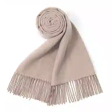 上海故事 秋冬加厚保暖 防寒外出个性缎纹双面拼色 绵羊毛 绒线围巾 女款