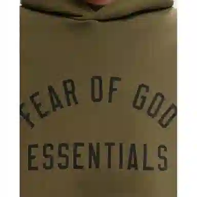 Fear of God Essentials Fleece Hoodie Olive