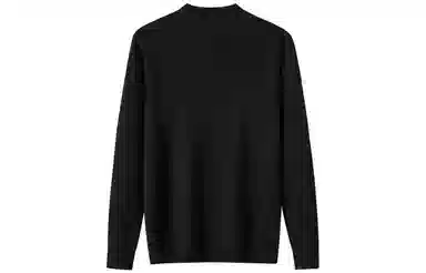 恒源祥 厚款半高领纯色针织毛衣 男款