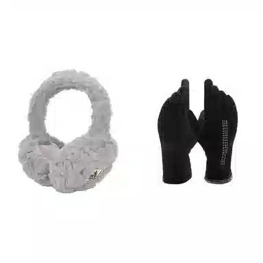 匹克 秋冬季保暖套装户外出行防寒加厚加绒可触屏 聚酯纤维/氨纶 绒线手套 男女同款情侣款