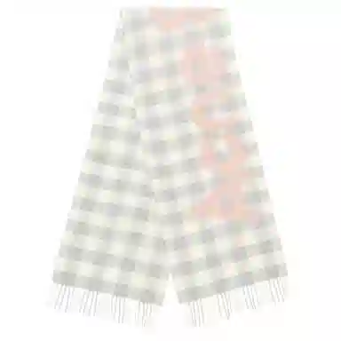 Acne Studios Logo Scarf White