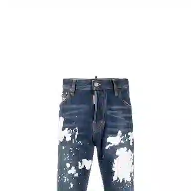 DSQUARED2 FW22 High Waist Straight Jeans Blue