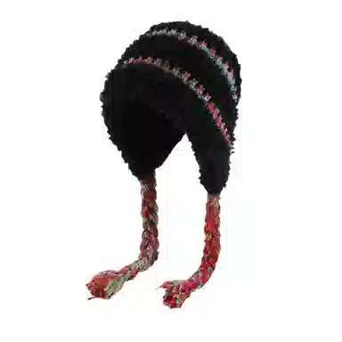 北极绒 大头围毛绒绒巨显脸小护耳帽秋冬加厚保暖可爱防寒雷锋帽百搭针织 聚酯纤维 绒线帽 男女同款情侣款