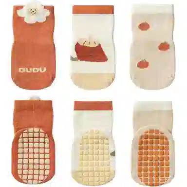 十月结晶 柔软百搭可爱防滑袜子婴幼童