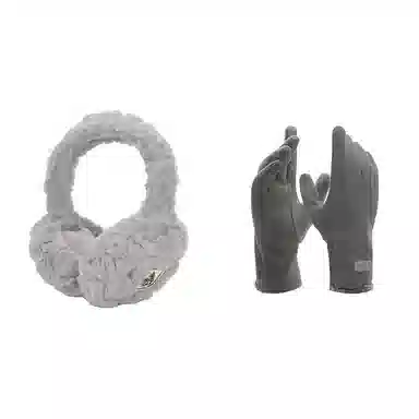 匹克 秋冬季保暖套装户外出行防寒加厚加绒可触屏 聚酯纤维/氨纶 绒线手套 男女同款情侣款