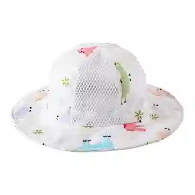 山一丸 婴儿薄款大帽遮阳网眼 棉涤 渔夫帽 儿童款