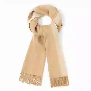 上海故事 秋冬加厚保暖 防寒外出个性缎纹双面拼色 绵羊毛 绒线围巾 女款