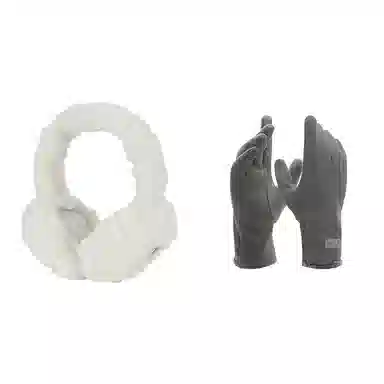 匹克 秋冬季保暖套装户外出行防寒加厚加绒可触屏 聚酯纤维/氨纶 绒线手套 男女同款情侣款