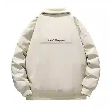 The Simpsons Logo Embroidered Sherpa Collar Down Jacket