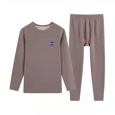 贴身领域 青少年内衣羊绒蚕丝德绒秋衣秋裤打底秋线衣线裤冬季保暖套装 男款