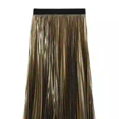 WEEKEND MaxMara Nurra Pleated Georgette Skirt