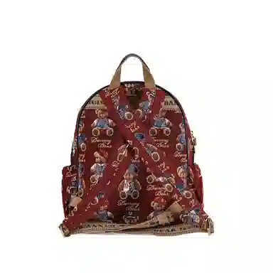Dannybear Red Gentleman Bear Blue Backpack