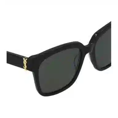 Saint Laurent Logo Sunglasses Black