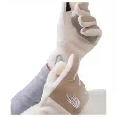 The North Face Logo Gloves White