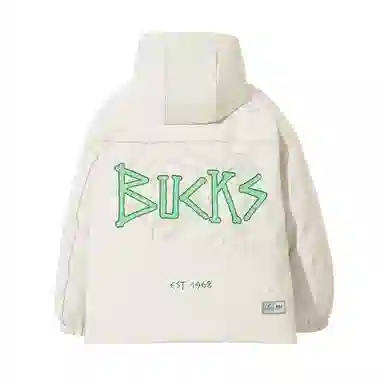 JACK JONES x NBA Bucks Down Jacket Moonlight Grey