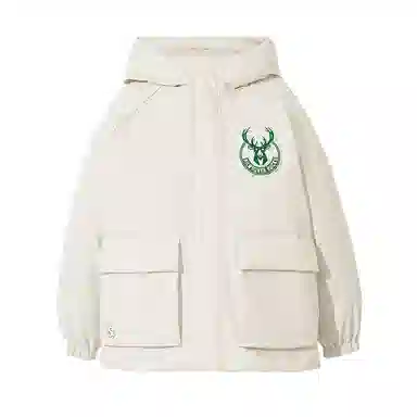 JACK JONES x NBA Bucks Down Jacket Moonlight Grey