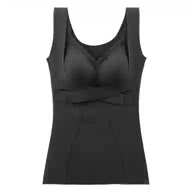 欧迪芬 纯色舒适打底发热升温塑身显瘦亲肤可外穿无袖保暖上装 女款