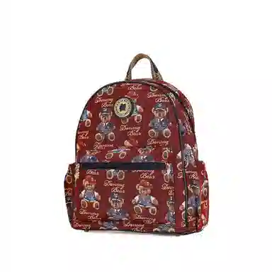 Dannybear Red Gentleman Bear Blue Backpack
