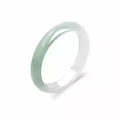 吉瑶 新中式 国风国潮  青山远黛 小众 简约  温文尔雅 气质温婉  民族风 玉髓 玉石手镯 女款