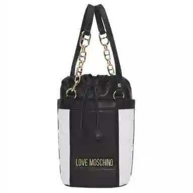 Love Moschino Logo Drawstring Bag Ivory