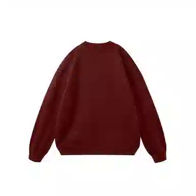 我是大卫 美式时尚高级感宽松圆领慵懒风休闲打底针织衫 男女同款