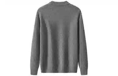 恒源祥 纯羊毛加厚半高领针织长袖毛衣 男款