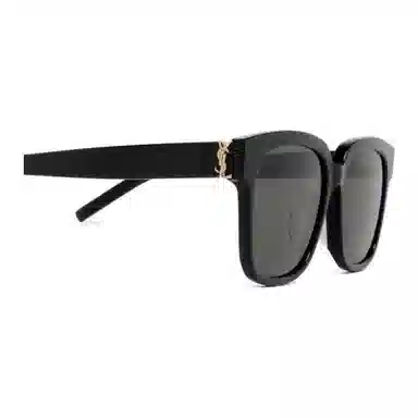 Saint Laurent Logo Sunglasses Black