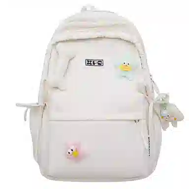 垣途者 日系可爱少女书包初高中大学生学院风背包 尼龙 双肩包 女款 粉色白色黑色紫色黄色绿色