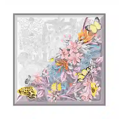 故宫联名 上海故事 芬华双面印花真丝温润透气润肤 丝巾 女款