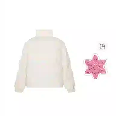 棉购 基础款面包服简约纯色休闲宽松款防风外套保暖加厚棉服 女款 白色