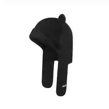 北极绒 安可拉  保暖显脸小可爱小熊护耳包头 百搭 聚酯纤维 绒线帽 男女同款情侣款