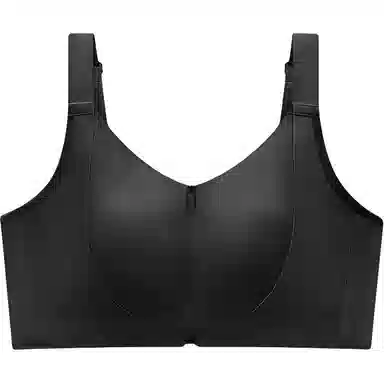 润微 大胸显小前拉链易穿脱塑胸无钢圈无痕运动防震文胸 女款 组合装