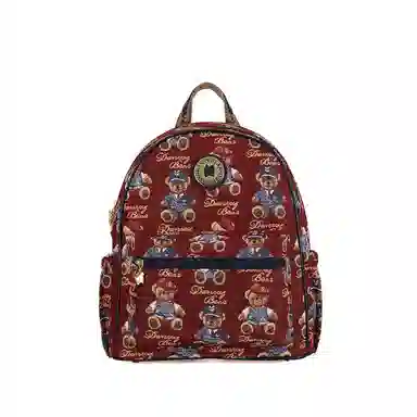 Dannybear Red Gentleman Bear Blue Backpack