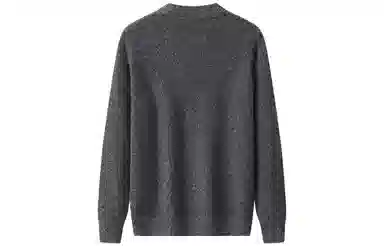 恒源祥 纯羊毛加厚半高领针织长袖毛衣 男款