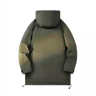 敦煌博物馆 简约纯色休闲防风中长款运动户外潮流百搭连帽防寒保暖羽绒服 男女同款