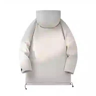 敦煌博物馆 简约纯色休闲防风中长款运动户外潮流百搭连帽防寒保暖羽绒服 男女同款