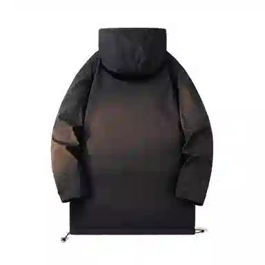 敦煌博物馆 简约纯色休闲防风中长款运动户外潮流百搭连帽防寒保暖羽绒服 男女同款