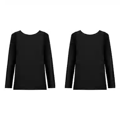 欧迪芬 蓄热高弹贴身肌底衣锁温透气无痕隐形打底长袖保暖上装 女款