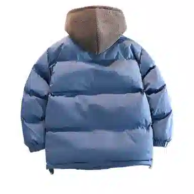 玉儿恋 加绒加厚连帽宽松休闲面包服棉服 男款